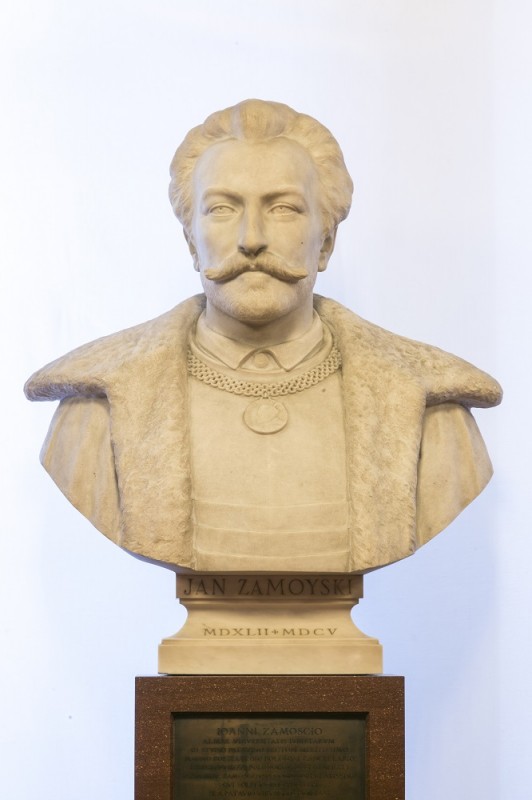 Antoni Madeyski, bust of Jan Zamoyski, 1937, white marble, University of Padua