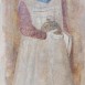 Fotografia przedstawiająca Portret Witelona i malowidła przedstawiające Polaków w Sali Czterdziestu w Padwie