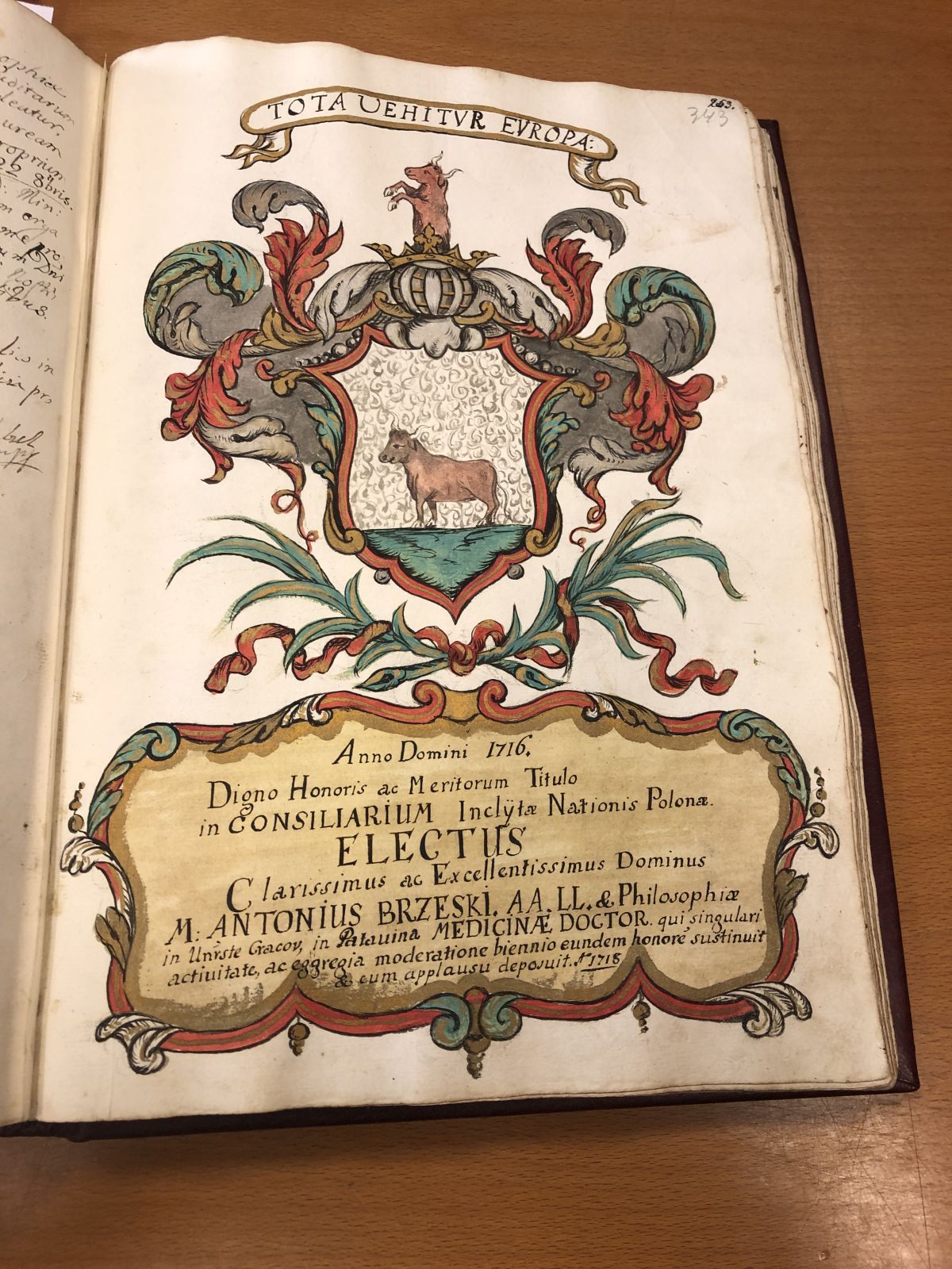A book full of Polish coats of arms - metrics of the Polish nation in the Archive of the University of Padua