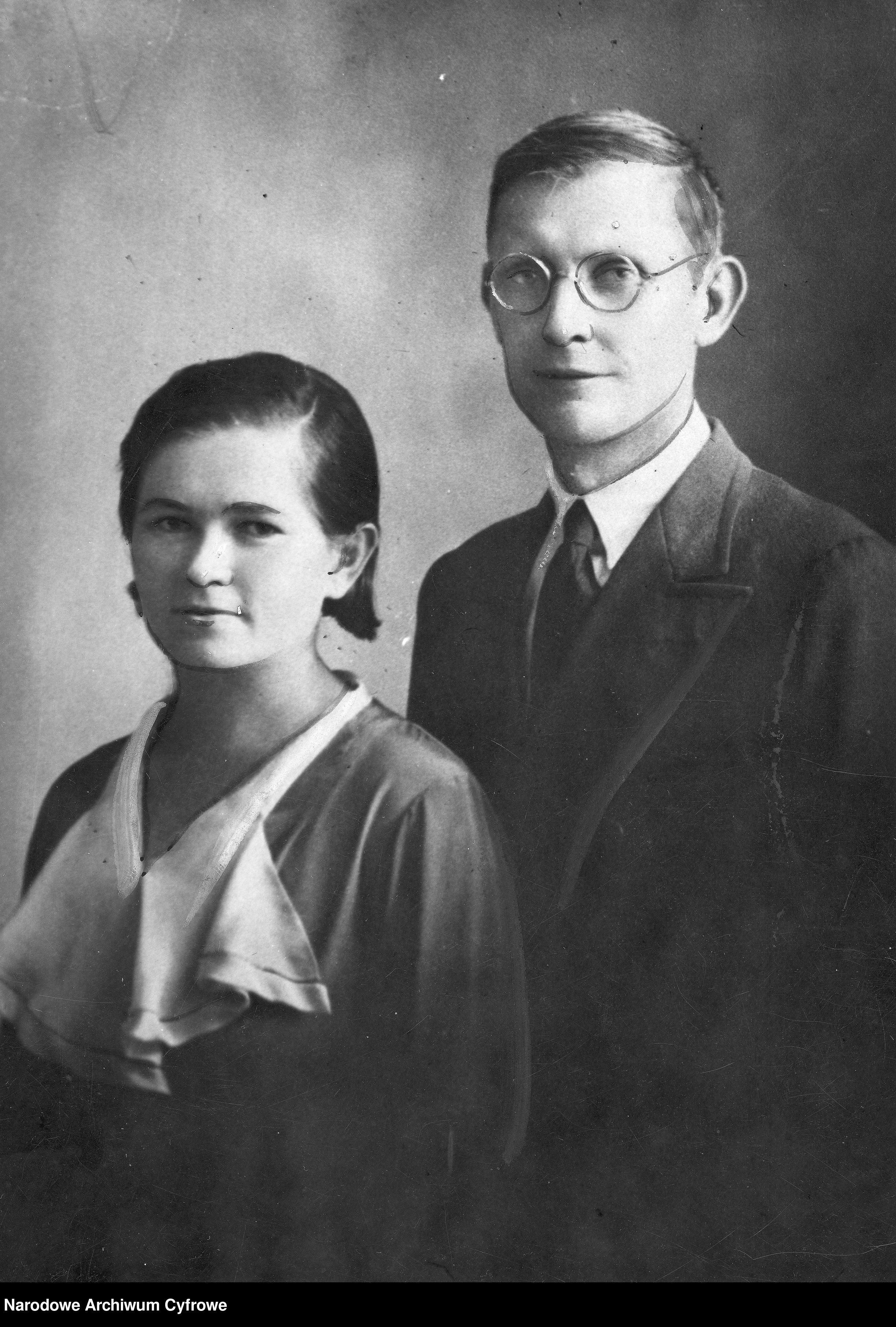 Polish industrialist in Argentina Jan Szychowski with his wife Bronisława. Portrait photograph, photo NAC, photo (public domain)
