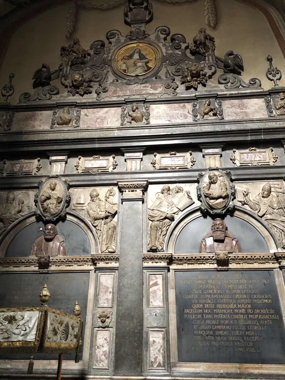 Epitaphs from the Kampianov Chapel of the Latin Cathedral in Lviv