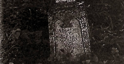 Nagrobek Joanny Fuczkiewicz z krzyżem na zwężającym się cokole. Płycina z przodu zamknięta łukiem dwulistnym z rytą inskrypcją.