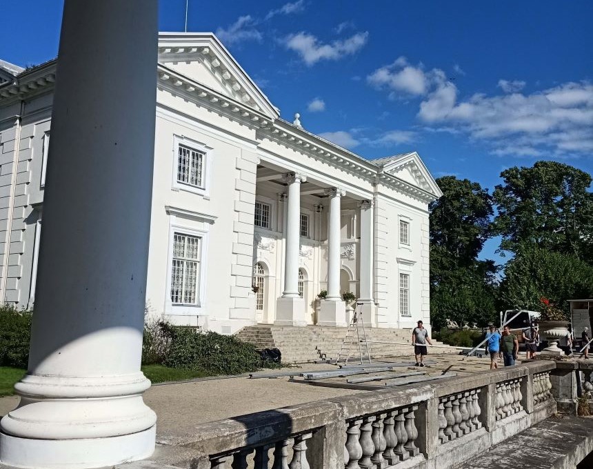 Tiškevičius Palace in Zatroczu, Lithuania