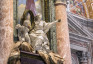 Photo showing Tombstone, sculpture and portrait of Maria Clementina Sobieska in the Vatican Basilica