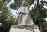 Fotografia przedstawiająca Monument to Henryk Sienkiewicz and Adam Mickiewicz Lane in the Villa Borghese Gardens