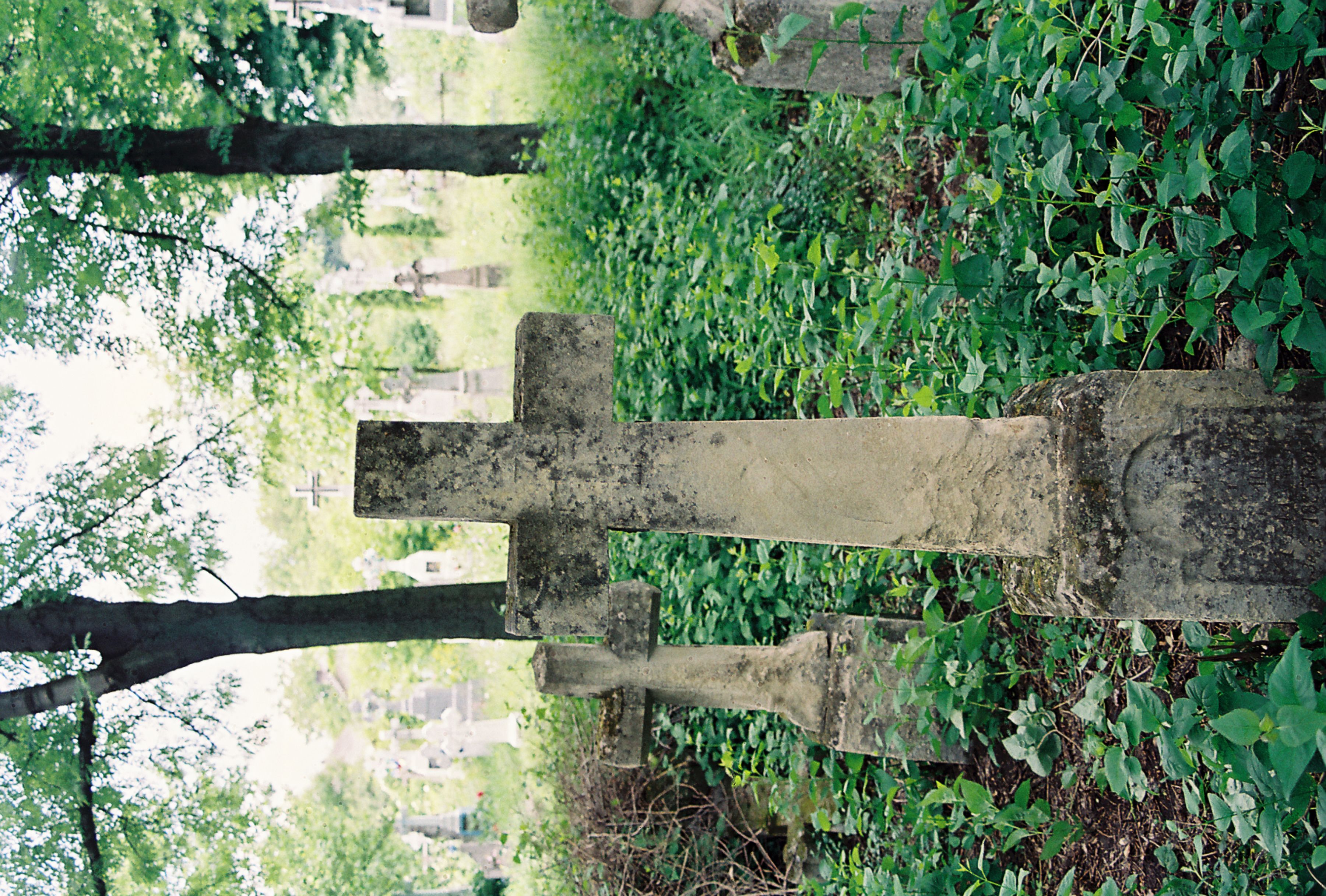 Pierre tombale de N.N. Moscicki, cimetière de Korolovka, Ukraine