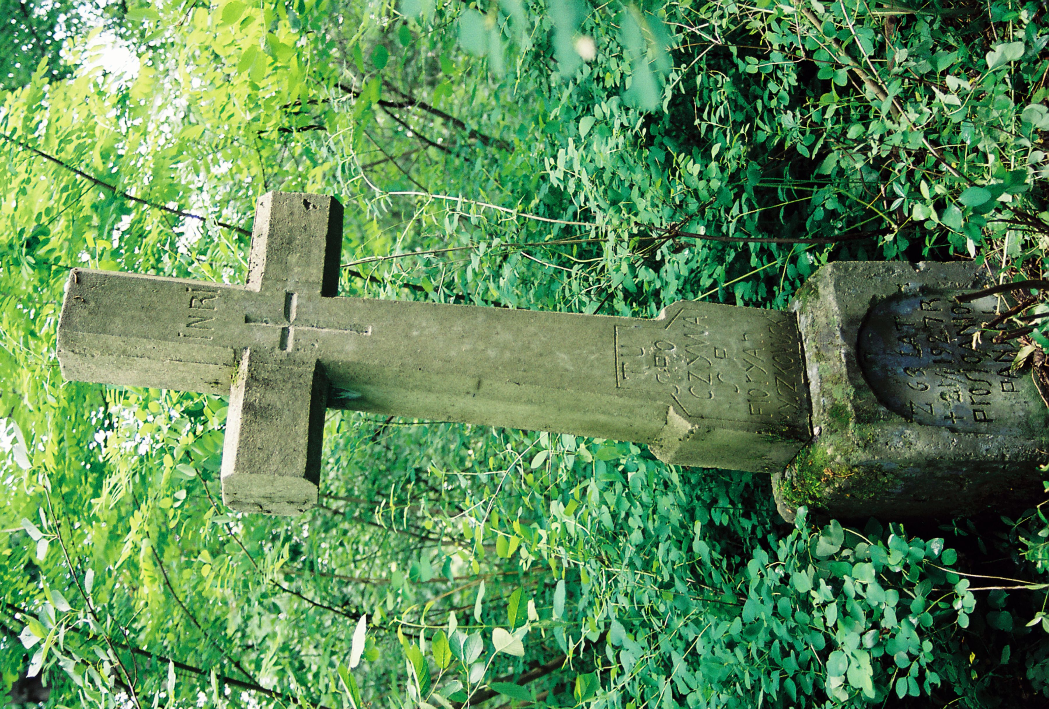 Nagrobek Floriana Myszkowskiego, cmentarz w Korolówce, Ukraina