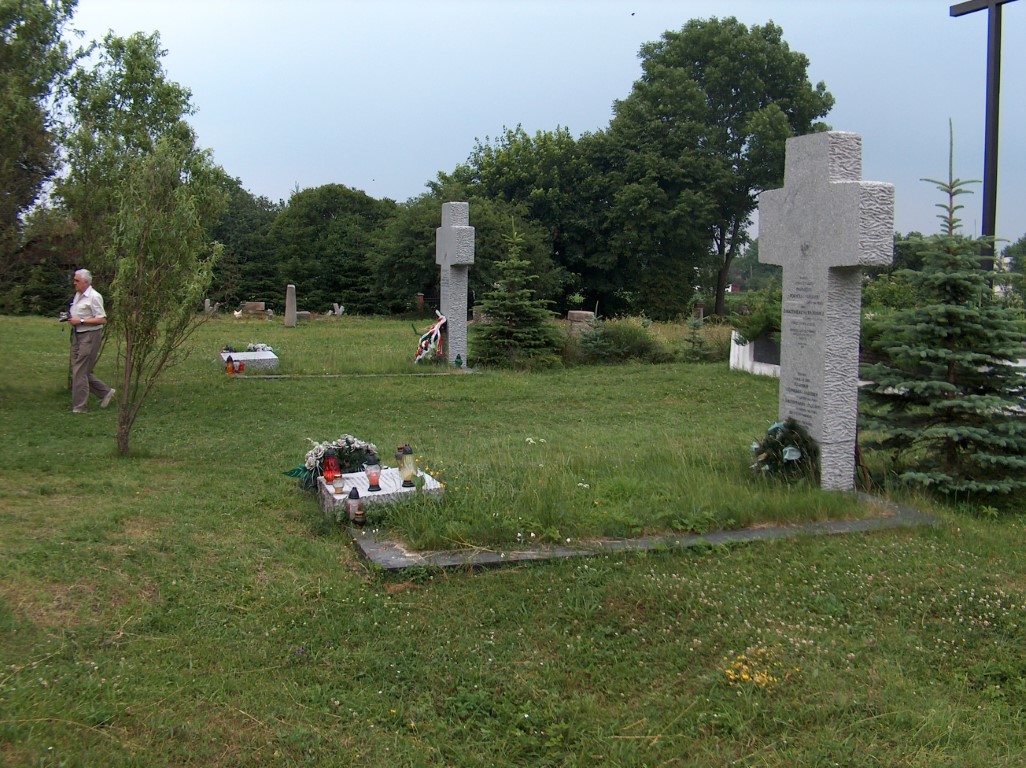 Graves of victims of the Ukrainian Insurgent Army
