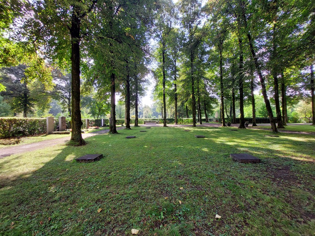 Dachau concentration camp victims' quarters (Ehrenhain I) in the Perlacher Forst cemetery