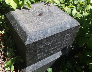 Nagrobek Saturnina Bystrego, cmentarz Bajkowa w Kijowie, stan z 2021