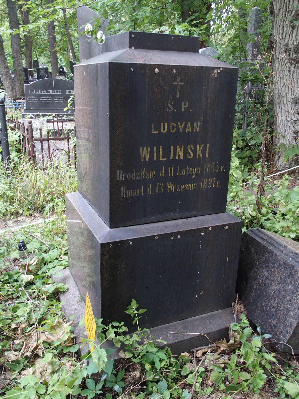 Tombstone of Lucjan Wiliński