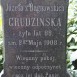 Fotografia przedstawiająca Tombstone of Józefa Grudzińska