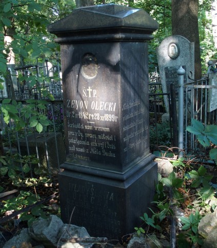 Nagrobek Władysławy Oleckiej, Zenona Oleckiego