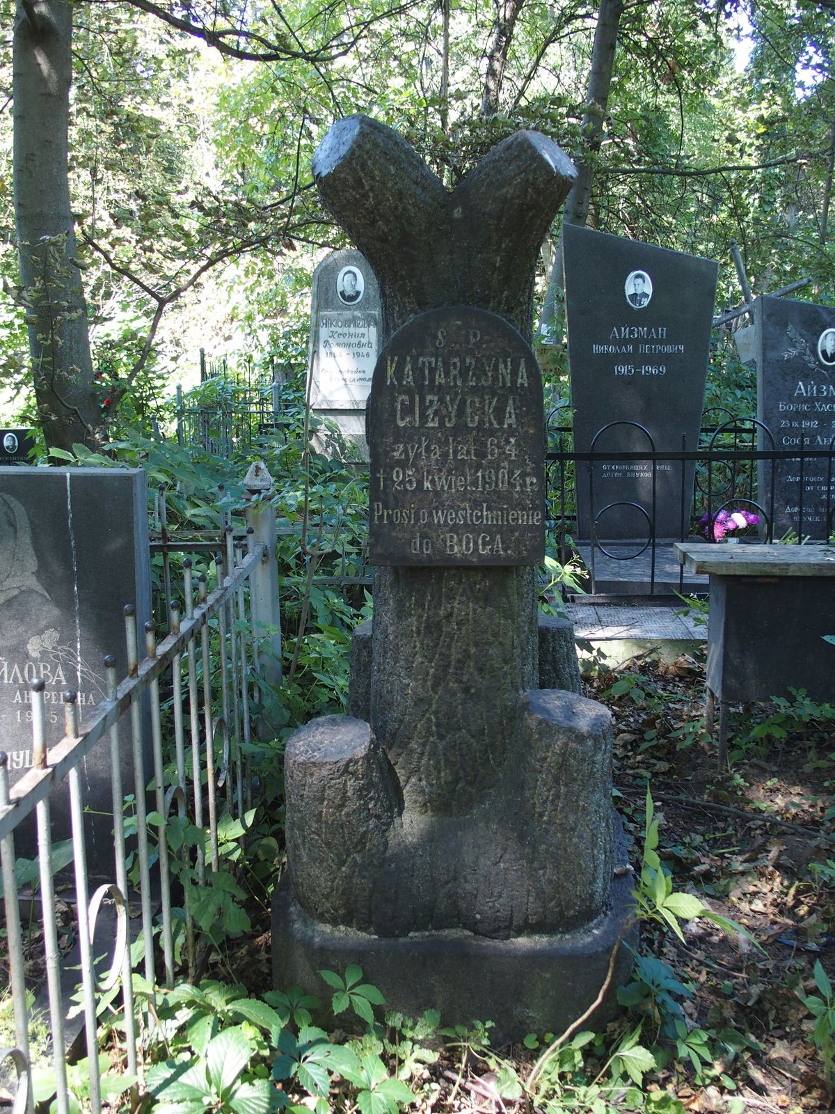 Tombstone of Catherine Gizycka