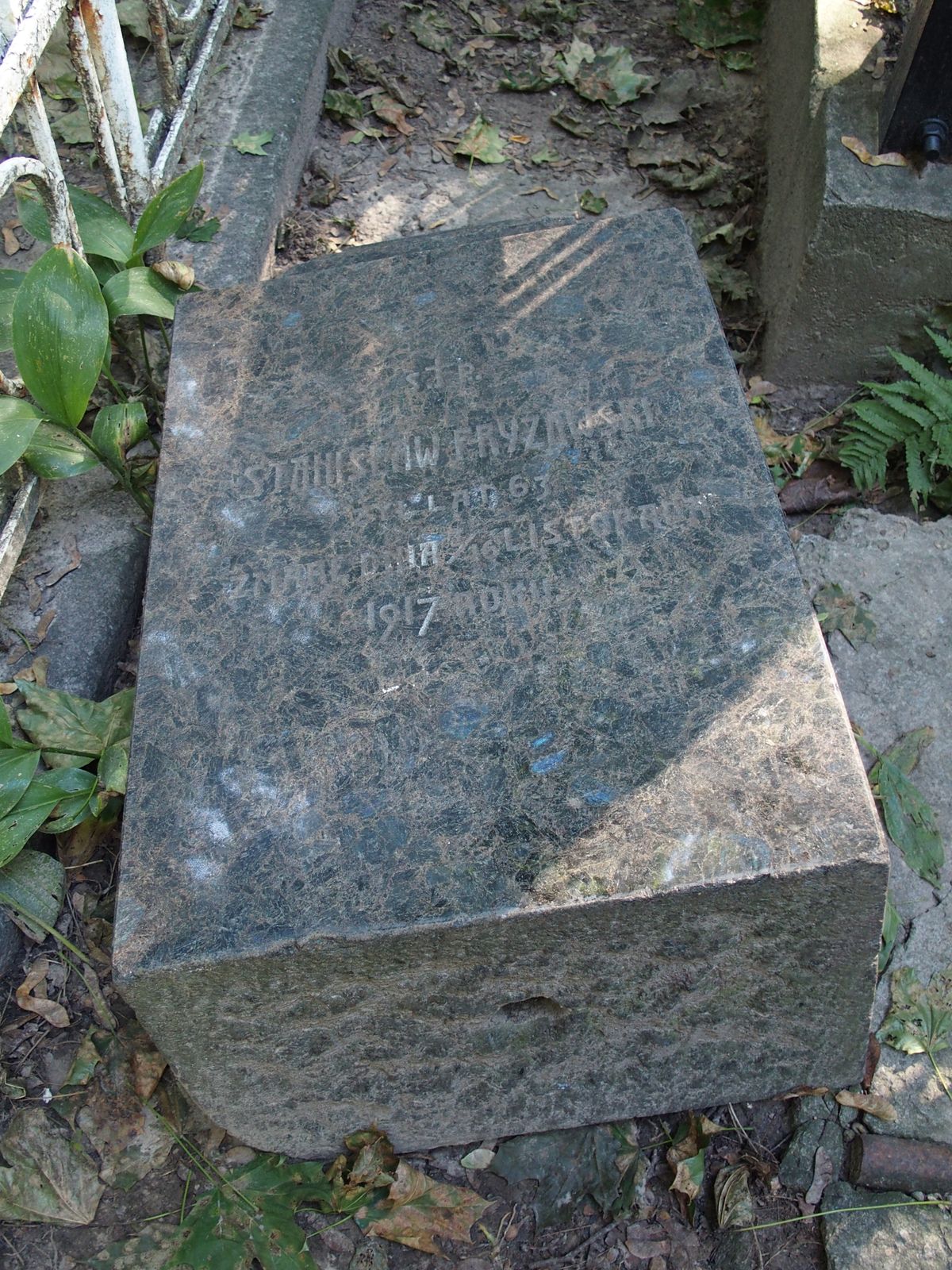 Tombstone of Stanisław Fryzawski