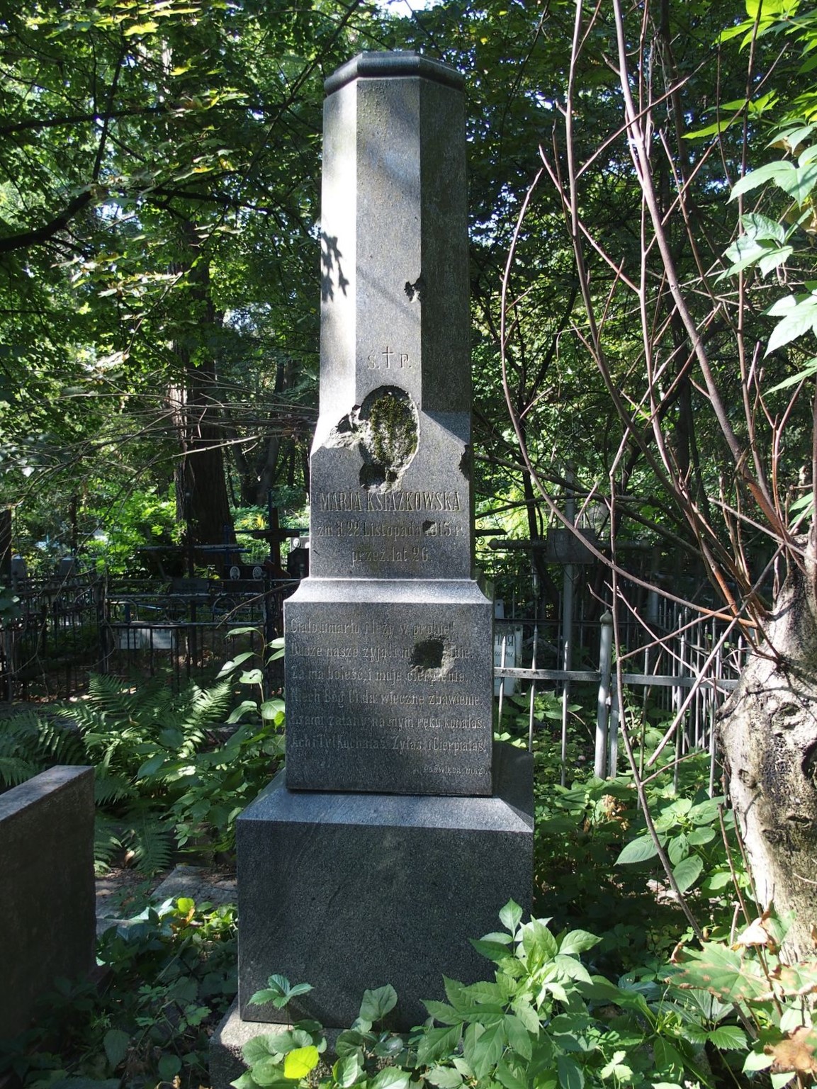 Gravestone of Maria Książkowska