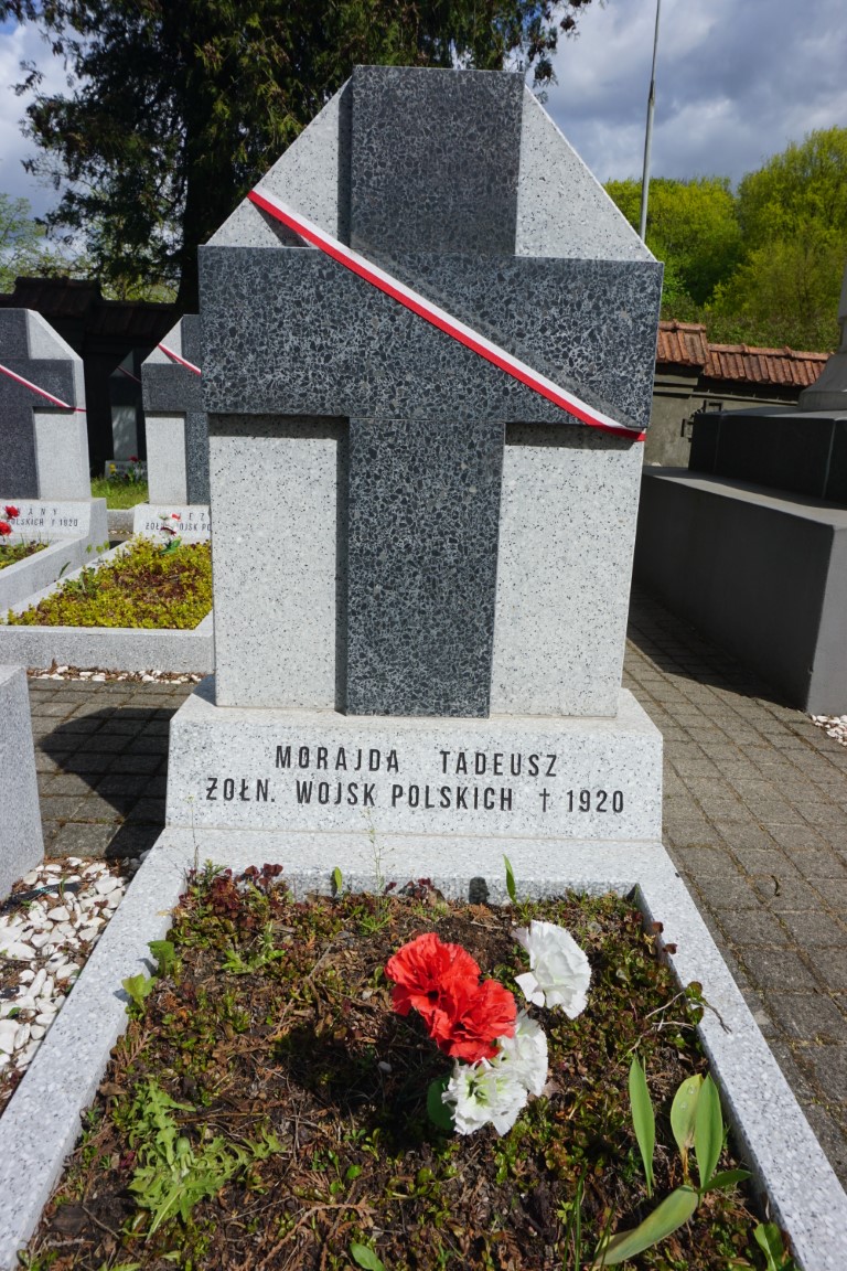 Tadeusz Morajda, Kwatera żołnierzy Wojska Polskiego poległych w l. 1920-1922 i członków Samoobrony Wileńskiej, poległych w 1919 r., pochowanych na cmentarzu Nowa Rossa