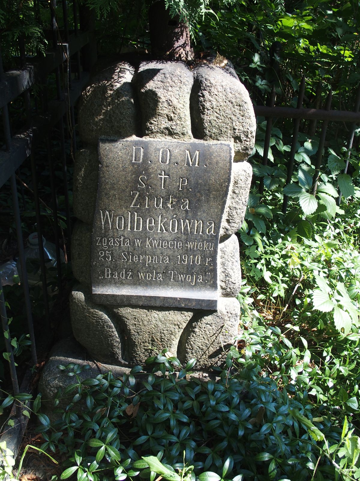 Tombstone of Ziuta Wolbekówna