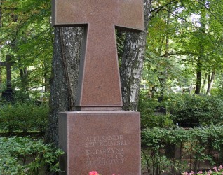 NagrobekKatarzyny Majorowej, Augustyna Majorowego i Aleksandra Szelegowskiego, cmentarz św. Michała w Rydze, stan z 2021 r.