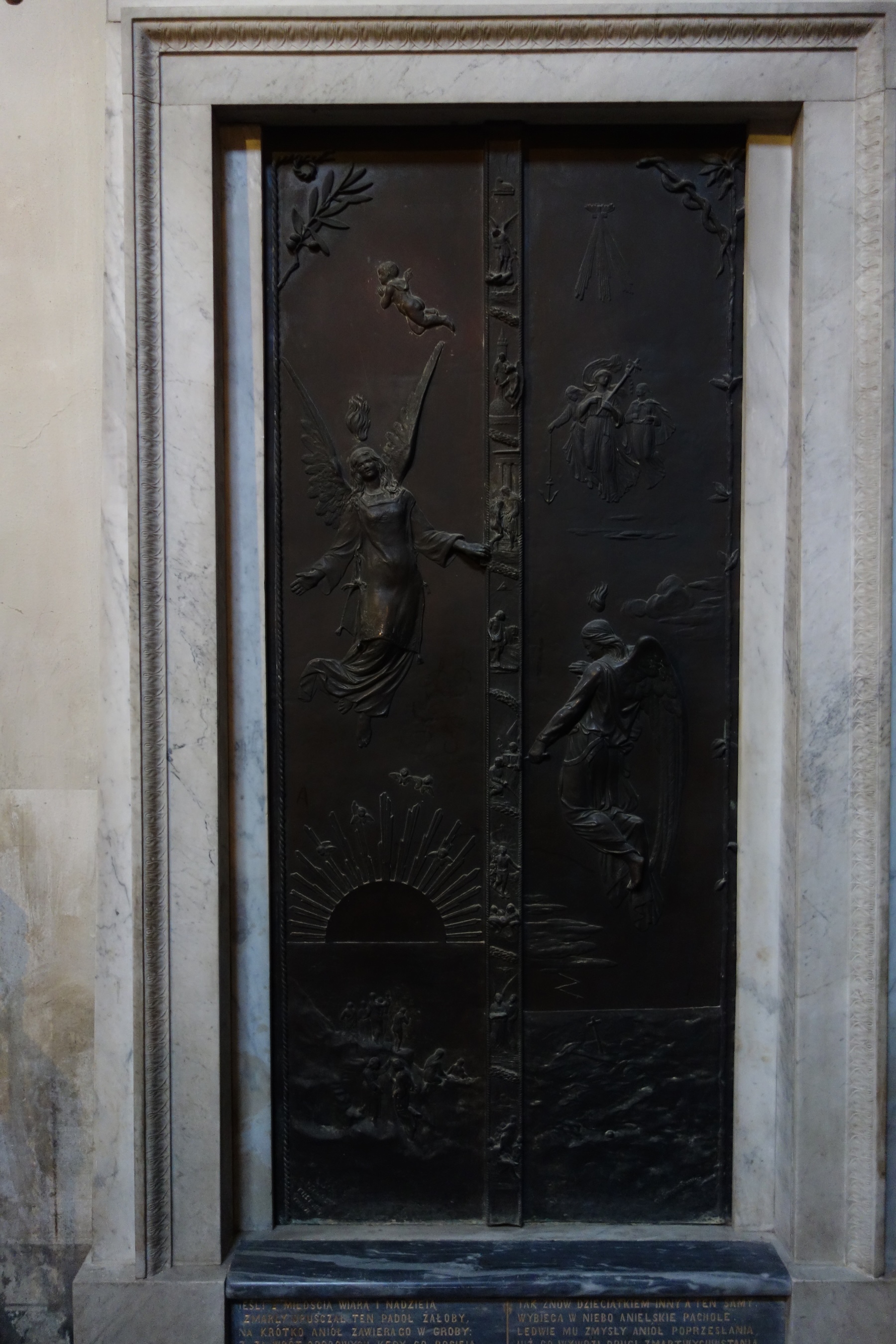 Photo showing Polish tombs in the church of Santa Croce in Florence