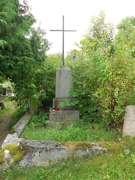 Nagrobek ks. Ottona, Anny oraz Adama Aforowiczów, cmentarz Na Rossie w Wilnie, stan z 2013