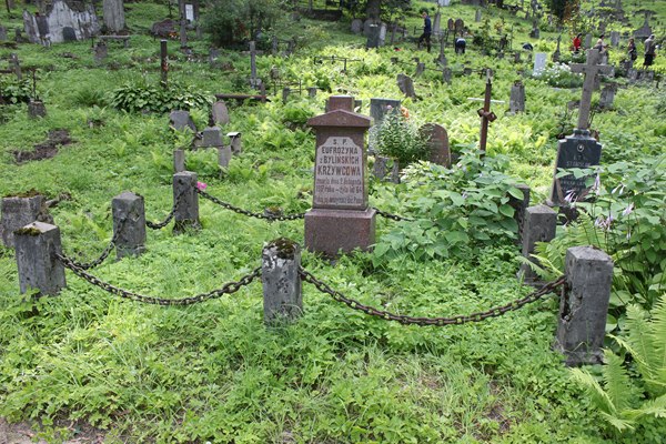 Tombstone of Euphrosinia Krzywiec, Na Rossie cemetery in Vilnius, as of 2013