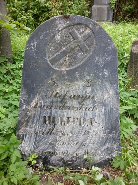 Tombstone of Stefania Hulacka, Na Rossie cemetery in Vilnius, as of 2013