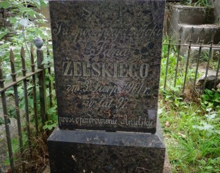Nagrobek Jana Żelskiego, cmentarz Na Rossie w Wilnie, stan z 2013 roku