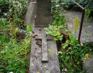 Nagrobek Emilii Siemionow, cmentarz Na Rossie w Wilnie, stan z 2013 roku