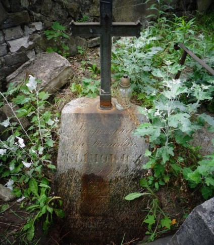 Nagrobek Stanisława Klimowicza, cmentarz Na Rossie w Wilnie, stan z 2013 roku