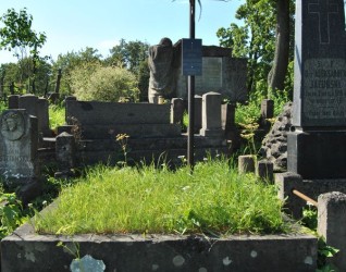 Nagrobek Józefa Samosionka, cmentarz Na Rossie w Wilnie, stan z 2014