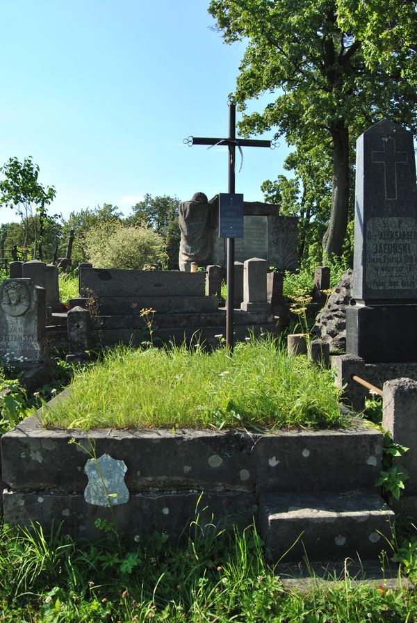 Tombstone of Jozef Samosionek, Na Rossie cemetery in Vilnius, as of 2014