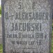 Photo montrant Tombstone of Alexander Jacunski