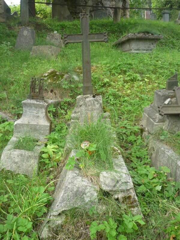 Надгробок Павла Мілашевського на кладовищі На Россіє у Вільнюсі, станом на 2013 рік.