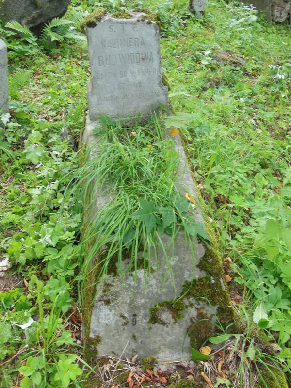 Tombstone of Kazimiera Bujwid, Ross cemetery in Vilnius, as of 2013.