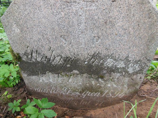 Tombstone of Valeria Kuczynska, Ross cemetery in Vilnius, as of 2013.