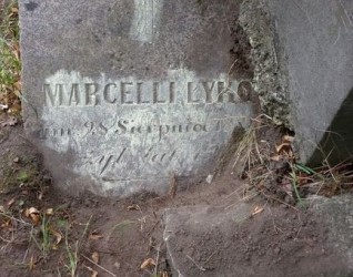 Nagrobek Marcelego Łyko, cmentarz Na Rossie w Wilnie, stan z 2013