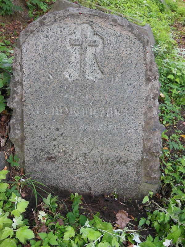Nagrobek rodziny Alchimowicz, cmentarz na Rossie w Wilnie, stan na 2013 r.