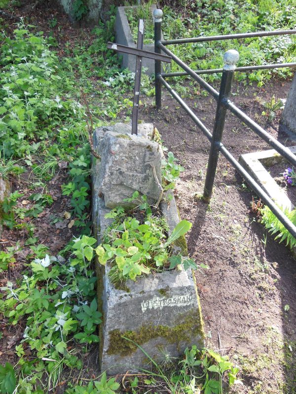 Tombstone of Casimir [N. N.], Ross cemetery in Vilnius, as of 2013.