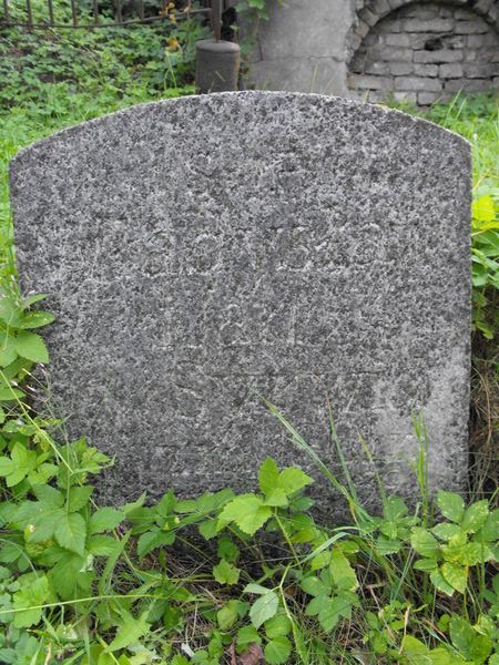 Fragment Nagrobka Jana i Władysława Syrwidów, cmentarz Na Rossie w Wilnie, stan z 2013 r.