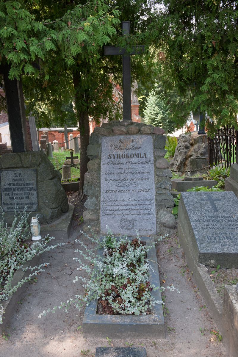 Tombstone of Władysław Syrokoml, Ross Cemetery in Vilnius