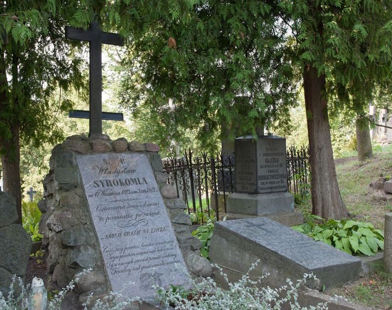 Tombstone of Władysław Syrokomla, Rossa Cemetery in Vilnius