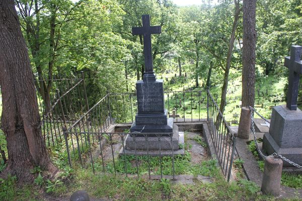 Grobowiec Anastazji Adamkowicz, Walerii Bohusz i rodziny Mingielewicz, cmentarz Na Rossie w Wilnie, stan z 2014 r.