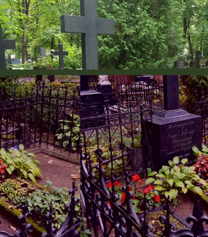 Nagrobek Józefa i Antoniego Kasparowiczów, cmentarz św. Michała w Rydze, stan z 2021 r.