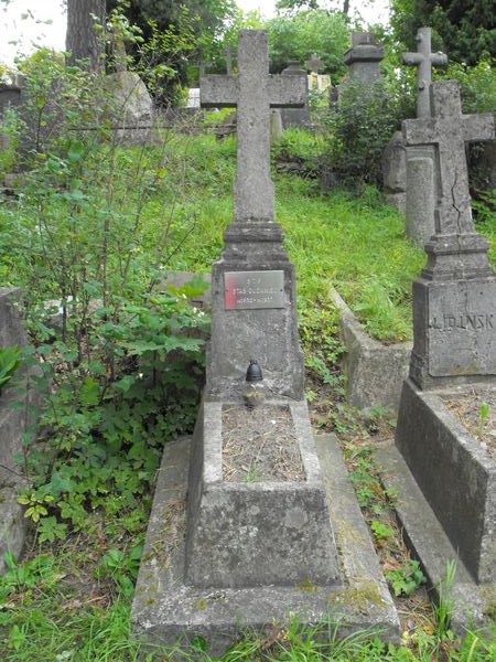 Tombstone of Stanislaw Gudaniec, Na Rossie cemetery in Vilnius, as of 2013.