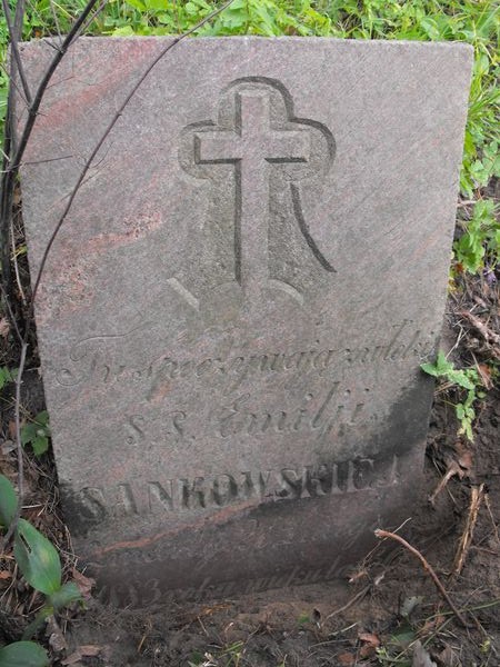 Tombstone of Emilia Sankowska, Na Rossie cemetery in Vilnius, as of 2013.