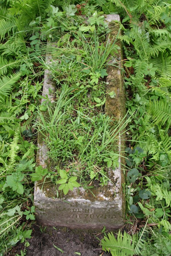 Tombstone of Karolina Kosilowicz, Ross cemetery in Vilnius, as of 2013.