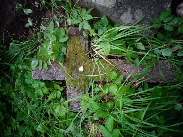 Cross by the tombstone of the Narżymski family, Ross Cemetery in Vilnius, as of 2013.