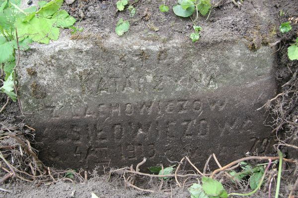 Tombstone of Katarzyna Kosilowicz, Ross cemetery in Vilnius, as of 2013.