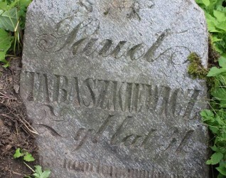 Nagrobek Pawła Taraszkiewicza, cmentarz Na Rossie w Wilnie, stan z 2013